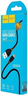 Usb Кабель-зарядка Type-C Hoco X27 Excellent charge 3A 1.2м силиконовый чёрный Usb Кабель-зарядка Type-C Hoco X27 Excellent charge 3A 1.2м силиконовый чёрный