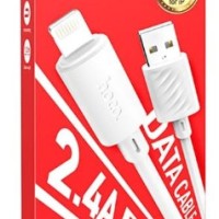 Usb Кабель-зарядка Lightning Hoco X88 2.4A 1м белый