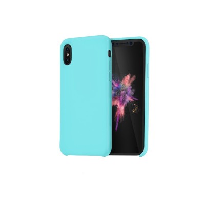 Накладка для i-Phone X Hoco Pure series силиконовая, мятная Накладка для i-Phone X Hoco Pure series силиконовая, мятная