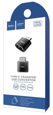 OTG TYPE-C на USB Hoco UA5 чёрный OTG TYPE-C на USB Hoco UA5 чёрный