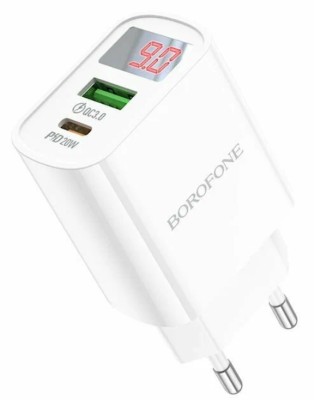 Сетевое зар. устр. Borofone BA78A 1USB/1C PD/QC3.0 18W/20W белое Сетевое зар. устр. Borofone BA78A 1USB/1C PD/QC3.0 18W/20W белое