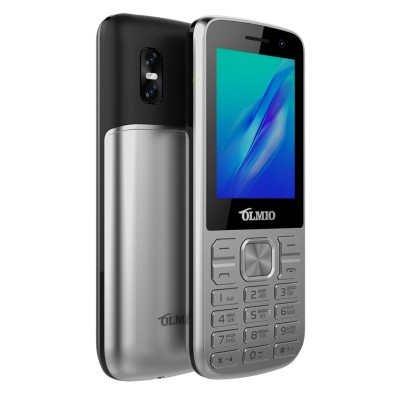 Мобильный телефон Olmio M22 2,4&quot;/1000 mAh/камера 0,3мп/фонарик//MicroSD серебристый Мобильный телефон Olmio M22 2,4"/1000 mAh/камера 0,3мп/фонарик//MicroSD серебристый