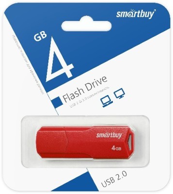 USB флеш накопитель SmartBuy 4GB Clue Red (SB4GBCLU-R) USB флеш накопитель SmartBuy 4GB Clue Red (SB4GBCLU-R)