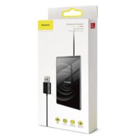 Беспроводное зарядное устройство Baseus Wireles Charger Card Ultra-thin 15W (WX01B-01) черное