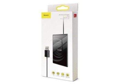 Беспроводное зарядное устройство Baseus Wireles Charger Card Ultra-thin 15W (WX01B-01) черное Беспроводное зарядное устройство Baseus Wireles Charger Card Ultra-thin 15W (WX01B-01) черное