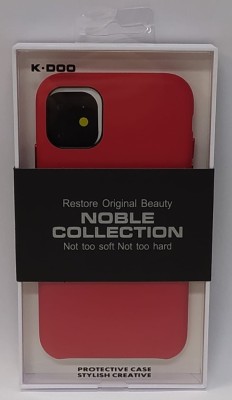 Накладка для i-Phone 11 K-Doo Noble кожаная красная Накладка для i-Phone 11 K-Doo Noble кожаная красная