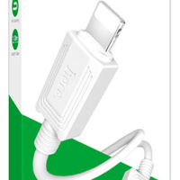 Usb Кабель-зарядка Lightning Hoco X73 Fast Charging 2.4A 1м силиконовый белый