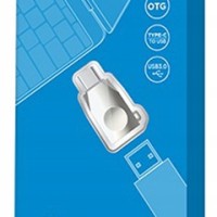 OTG Type-C (папа) на USB3.0 (мама) Hoco UA9 серебристый