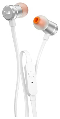 Наушники с микрофоном JBL T290 серебристые Наушники с микрофоном JBL T290 серебристые