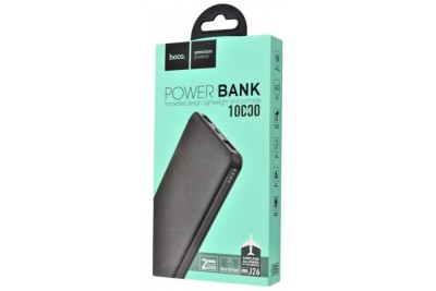Powerbank с беспроводной зарядкой Hoco J26 10000mAh 2USB черный Powerbank с беспроводной зарядкой Hoco J26 10000mAh 2USB черный