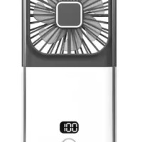 Вентилятор портативный + powerbank 3000mAh Xiaomi F30 Pro бело-черный