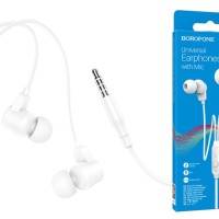 Наушники с микрофоном Borofone BM64 1.2м белые