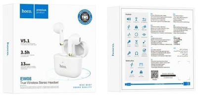 Беспроводные наушники TWS Hoco EW08 BT5.1/25mAh/3ч белые Беспроводные наушники TWS Hoco EW08 BT5.1/25mAh/3ч белые