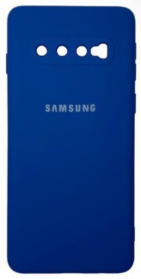 Накладка для Samsung Galaxy S10 Silicone cover без логотипа синяя Накладка для Samsung Galaxy S10 Silicone cover без логотипа синяя