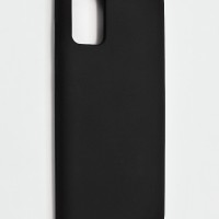 Накладка для Samsung Galaxy A71 Silicone cover без логотипа черная