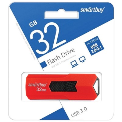 3.0 USB флеш накопитель Smartbuy 32GB STREAM Red (SB32GBST-R3) 3.0 USB флеш накопитель Smartbuy 32GB STREAM Red (SB32GBST-R3)