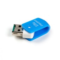 Картридер Smartbuy 706 USB - microSD голубой (SBR-706-B)