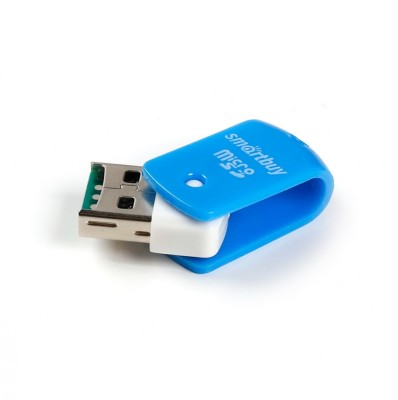 Картридер Smartbuy 706 USB - microSD голубой (SBR-706-B) Картридер Smartbuy 706 USB - microSD голубой (SBR-706-B)
