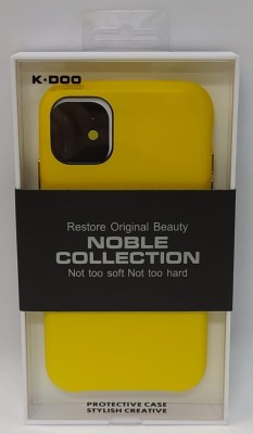 Накладка для i-Phone 11 K-Doo Noble кожаная желтая Накладка для i-Phone 11 K-Doo Noble кожаная желтая
