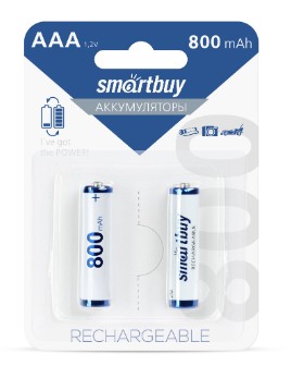 Аккумулятор NiMh Smartbuy AAA/2BL 800 mAh (24/240) (SBBR-3A02BL800) Аккумулятор NiMh Smartbuy AAA/2BL 800 mAh (24/240) (SBBR-3A02BL800)