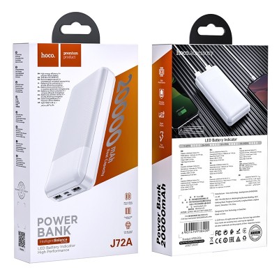 Powerbank Hoco J72A 20000mAh 2USB белый Powerbank Hoco J72A 20000mAh 2USB белый