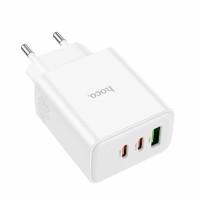 Сетевое зар. устр. Hoco C126A 1USB/2C 18W/40W белое