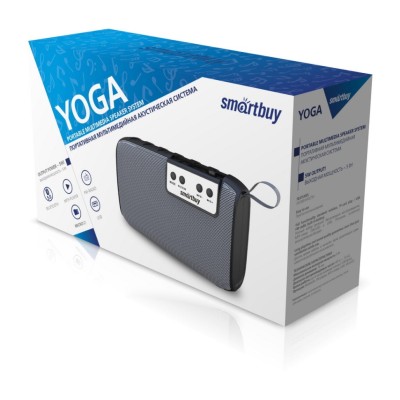 Акустическая система Smartbuy YOGA, 5Вт, Bluetooth, MP3, FM-радио, черная (арт.SBS-5050)/100 Акустическая система Smartbuy YOGA, 5Вт, Bluetooth, MP3, FM-радио, черная (арт.SBS-5050)/100
