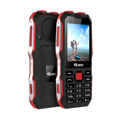 Мобильный телефон Olmio X02 2,4&quot;/2550 mAh/FM/камера/MicroSD черно-красный Мобильный телефон Olmio X02 2,4"/2550 mAh/FM/камера/MicroSD черно-красный