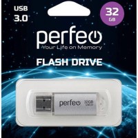 3.0 USB флеш накопитель Perfeo 32GB C14 серебритый