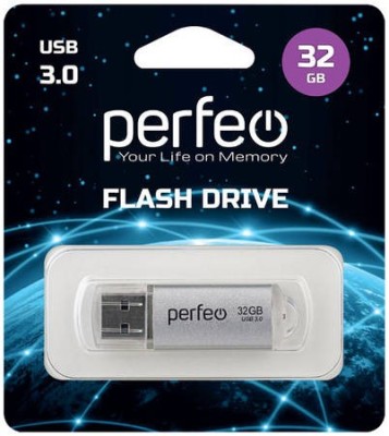 3.0 USB флеш накопитель Perfeo 32GB C14 серебритый 3.0 USB флеш накопитель Perfeo 32GB C14 серебритый