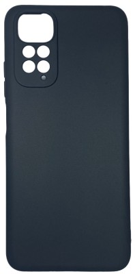 Чехол-накладка для Xiaomi Redmi Note 11/Note 11S 4G силикон матовый чёрный Чехол-накладка для Xiaomi Redmi Note 11/Note 11S 4G силикон матовый чёрный