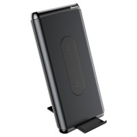 Powerbank с беспроводной зарядкой Baseus Wireless Charger 10000 mAh QC3.0 black (WXHSD-D01)