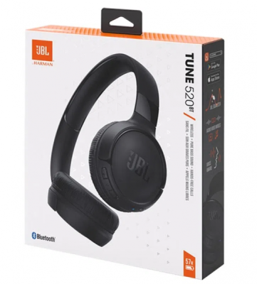Стереонаушники Bluetooth Полноразмерные JBL T520BT BT5.3/450mAh/40ч черные Стереонаушники Bluetooth Полноразмерные JBL T520BT BT5.3/450mAh/40ч черные