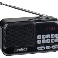 Портативный радиоприемник Perfeo Aspen 3Вт/FM/AUX/USB/MicroSD (PF_B4059) черный