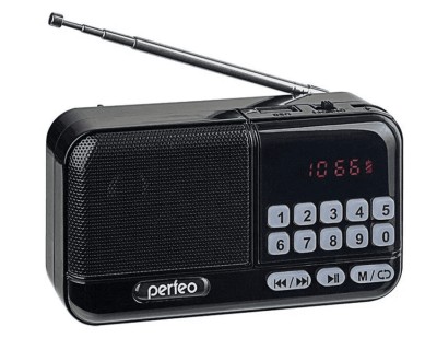 Портативный радиоприемник Perfeo Aspen 3Вт/FM/AUX/USB/MicroSD (PF_B4059) черный Портативный радиоприемник Perfeo Aspen 3Вт/FM/AUX/USB/MicroSD (PF_B4059) черный