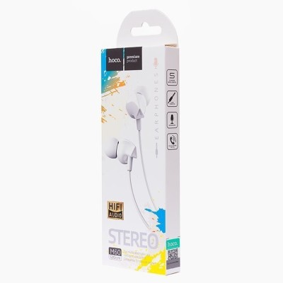 Наушники с микрофоном Hoco M60 Perfect sound 1.2м белые Наушники с микрофоном Hoco M60 Perfect sound 1.2м белые