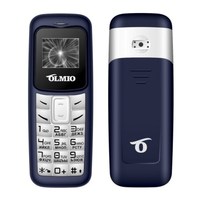 Мобильный телефон Olmio A02 0,66&quot;/280 mAh/MicroSD синий Мобильный телефон Olmio A02 0,66"/280 mAh/MicroSD синий