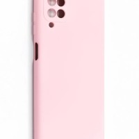 Накладка для Samsung Galaxy A12 Silicone cover розовый