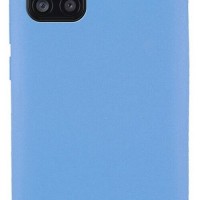 Накладка для Samsung Galaxy A41 Silicone cover голубая