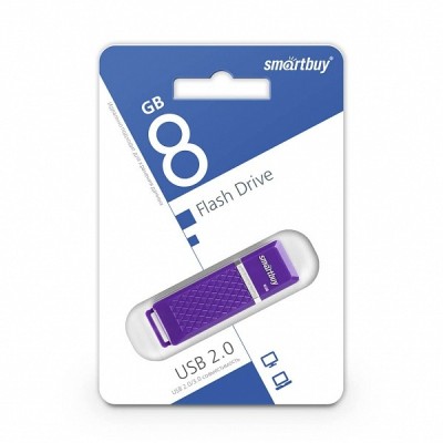 USB флеш накопитель Smartbuy 8GB Quartz series Violet (SB8GBQZ-V) USB флеш накопитель Smartbuy 8GB Quartz series Violet (SB8GBQZ-V)