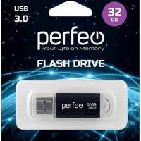 3.0 USB флеш накопитель Perfeo 32GB C14 чёрный