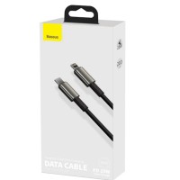 Кабель-зарядка Type-C на Lightning Baseus Tungsten Gold 20W 2м (CATLWJ-A01) чёрный