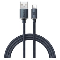 Usb Кабель-зарядка TYPE-C Baseus Crystal Shine 100W 1.2м (CAJY000401) синий