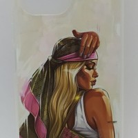 Накладка для Xiaomi Mi 11 Lite пластик, рисунки в ассортименте