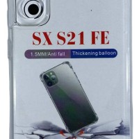 Чехол-накладка силикон 1.5мм Samsung Galaxy S21FE прозрачный противоударный
