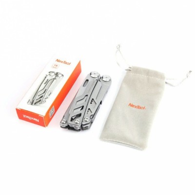 Мультитул с чехлом NexTool Flagship Pro (16 функций) KT5020B/NE0105 серебристый Мультитул с чехлом NexTool Flagship Pro (16 функций) KT5020B/NE0105 серебристый