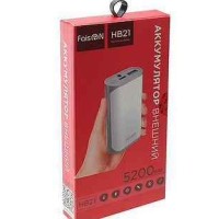 Powerbank Faison HB21 5200mAh 1USB 2.1A белый
