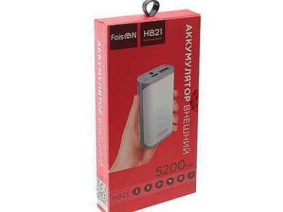 Powerbank Faison HB21 5200mAh 1USB 2.1A белый Powerbank Faison HB21 5200mAh 1USB 2.1A белый