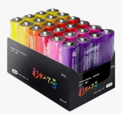 Батарейки Xiaomi ZMI Rainbow ZI5 тип AA 24 шт цветные Батарейки Xiaomi ZMI Rainbow ZI5 тип AA 24 шт цветные