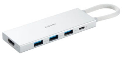 USB-хаб Xiaomi Type-C 5в1 3USB/1USB-C/HDMI XMDS05YM белый USB-хаб Xiaomi Type-C 5в1 3USB/1USB-C/HDMI XMDS05YM белый